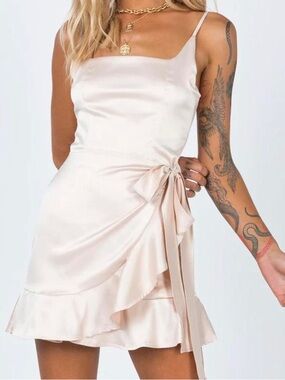 Princess Polly Satin Tie Dress